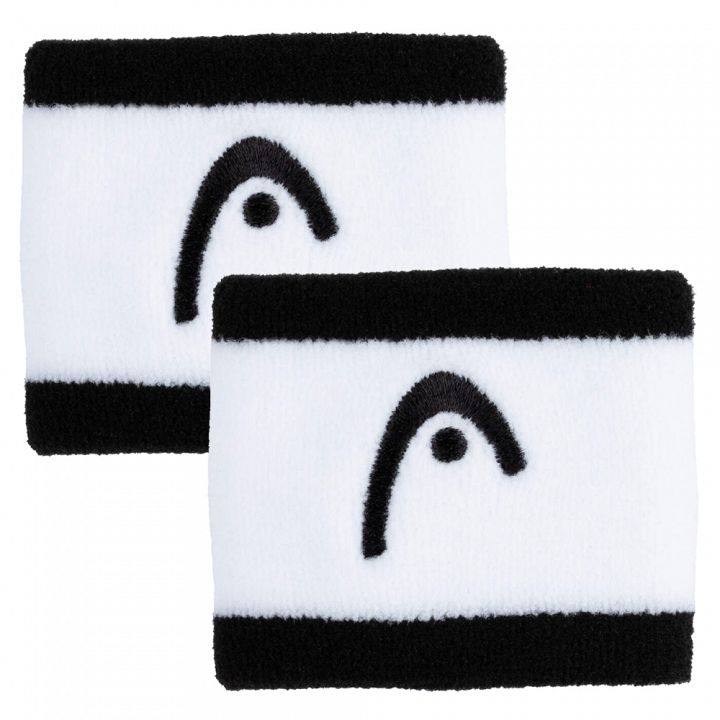 Head Striped Wristband 2.5" Black / White